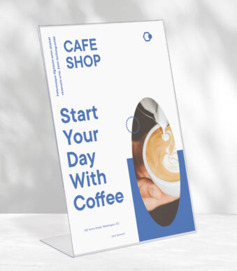 EUROPEL tafelstandaard Budget, DIN A5 staand, schuin