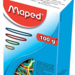 Maped elastieken in doos, 100 g, assorti in kleur en maat