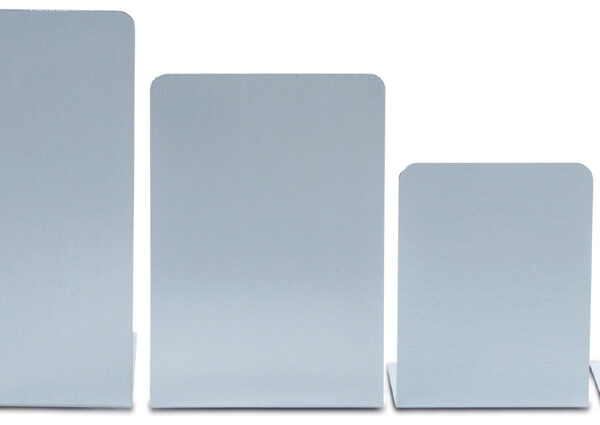 MAUL boekensteun, van aluminium, (B)80 x (D)100 x (H)100 mm