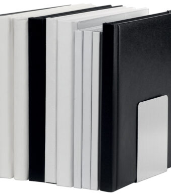 MAUL boekensteun, van aluminium, (B)80 x (D)100 x (H)100 mm