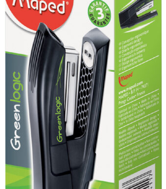 Maped nietmachine Half Strip Greenlogic, zwart