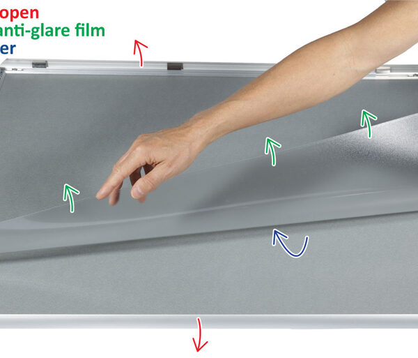 Europel Premium Posterlijst, A4-formaat, 25 mm, zilver geanodiseerd