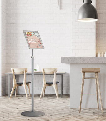 EUROPEL infostandaard met kliklijst, DIN A4, telescopisch