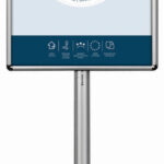 EUROPEL infostandaard met kliklijst, DIN A1, hoogte: 1.800 mm