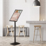 EUROPEL Informatiestandaard met klapframe Premium - A3 - Zwart