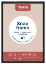 EUROPEL - Posterkader Premium+ - Formaat A1 - Kleur: Zwart