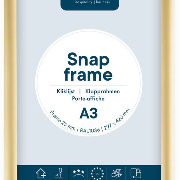 EUROPEL Posterframe Premium - A3-formaat - 25 mm - Goudkleurig