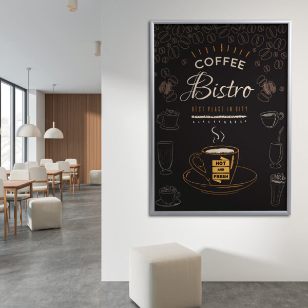 EUROPEL - Kliklijst - B1 formaat - 25 mm - Zilver geanodiseerd