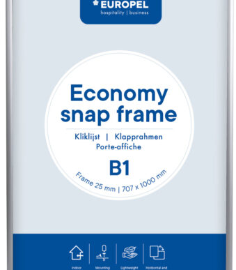 EUROPEL - Kliklijst - B1 formaat - 25 mm - Zilver geanodiseerd