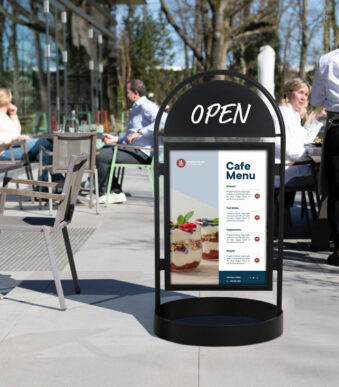 EUROPEL klantenstopper CITY SIGN, 1.300 x 670 x 670 mm