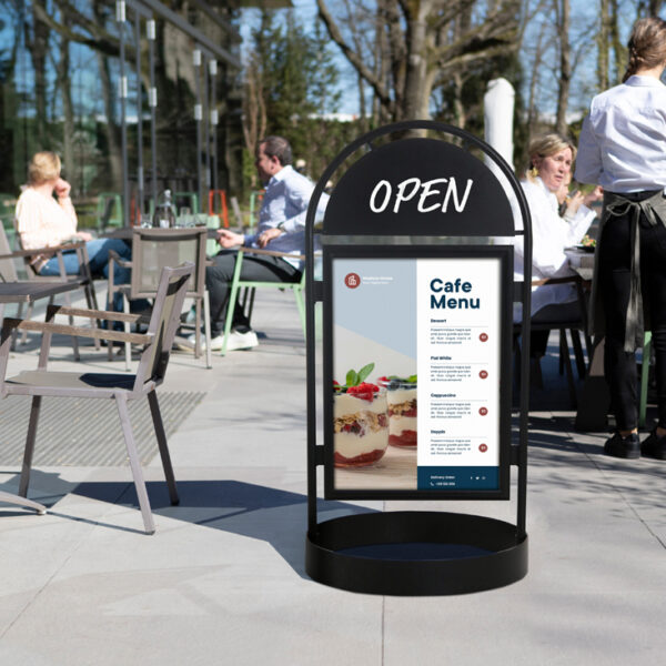 EUROPEL klantenstopper CITY SIGN, 1.300 x 670 x 670 mm