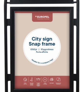 EUROPEL klantenstopper CITY SIGN, 1.300 x 670 x 670 mm