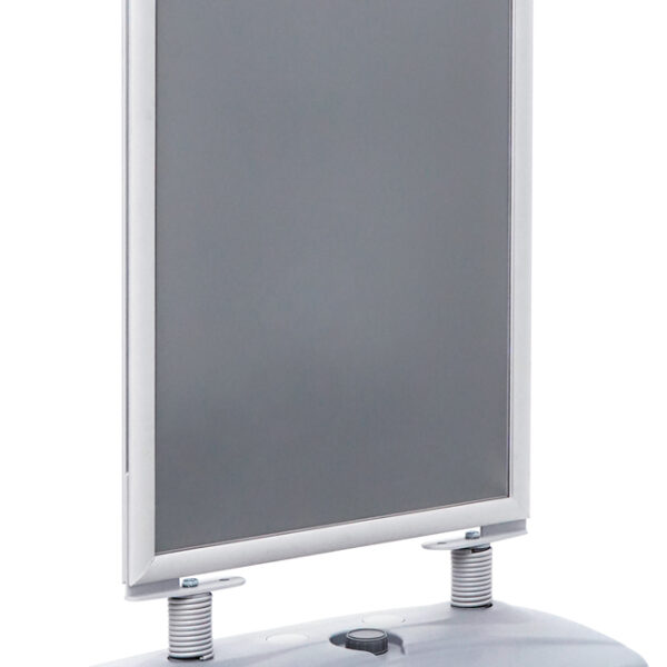 EUROPEL posterstandaard met kunststof voet, A1, zilver