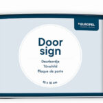 EUROPEL deurbordje, 150 x 100 mm, zilver