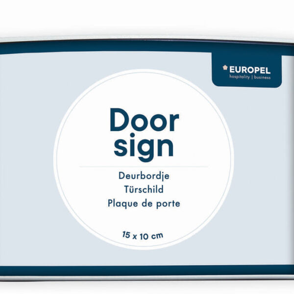 EUROPEL deurbordje, 150 x 100 mm, zilver