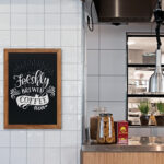 EUROPEL - Krijtbord met houten frame - 420 x 600 mm - Naturel