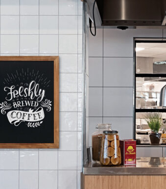 EUROPEL - Krijtbord met houten frame - 420 x 600 mm - Naturel