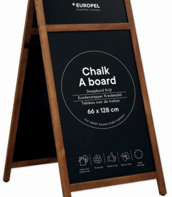 EUROPEL klantenstopper, 660 x 1.280 mm, naturel