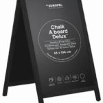 EUROPEL klantenstopper DELUXE, 660 x 1.040 mm, zwart