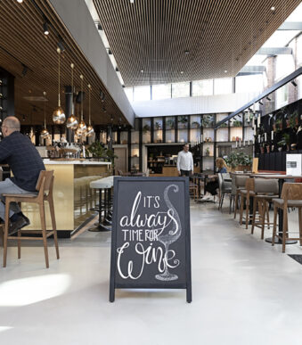 EUROPEL klantenstopper DELUXE, 660 x 1.040 mm, zwart