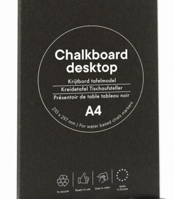 EUROPEL krijtbord tafelmodel, DIN A4 staand, zwart