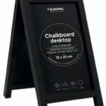 EUROPEL krijtbord tafelstandaard, Mini, zwart