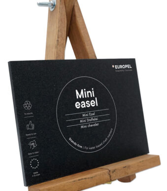 EUROPEL Tisch-krijtbord MINI met schildersezel, naturel