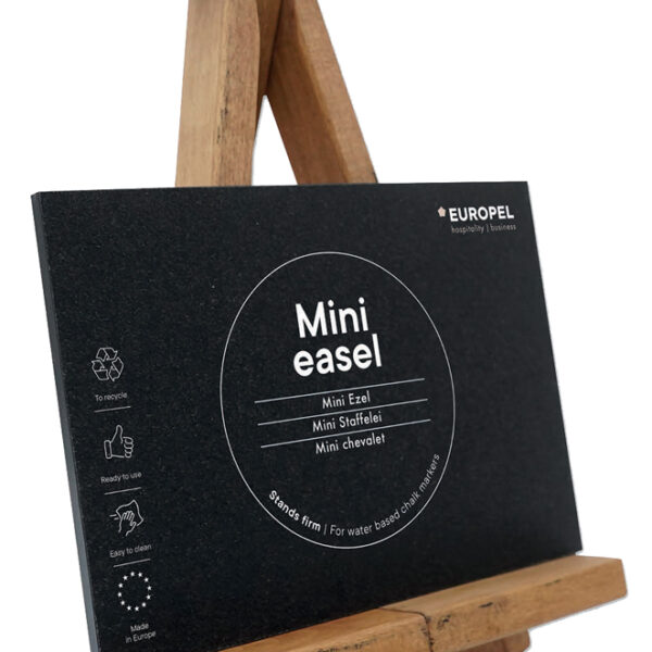 EUROPEL Tisch-krijtbord MINI met schildersezel, naturel