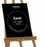 EUROPEL schildersezel EASEL voor krijtborden, naturel