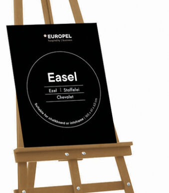 EUROPEL schildersezel EASEL voor krijtborden, naturel