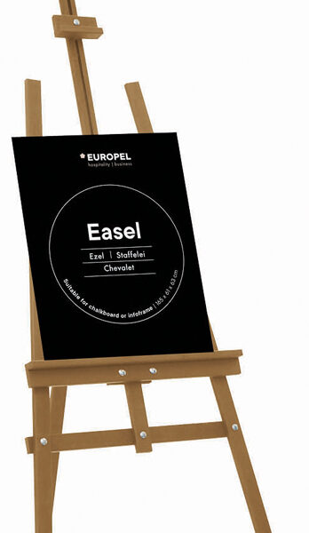 EUROPEL schildersezel EASEL voor krijtborden, naturel
