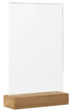 EUROPEL tafelstandaard, DIN A5 staand, houten sokkel