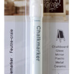 EUROPEL krijtmarker 3 mm, op blister, wit