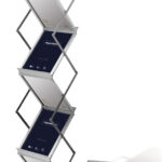 deflecto brochurestandaard DIN A4, opvouwbaar, 6 vakken