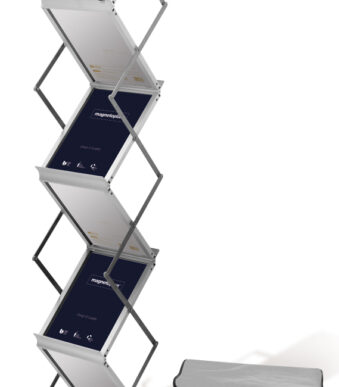 deflecto brochurestandaard DIN A4, opvouwbaar, 6 vakken