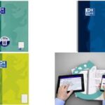 Oxford gelinieerd schrijfblok, A5+, geruit, 80 vellen, turkoois