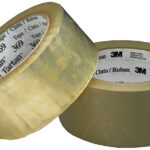 Geruite verpakkingsplakband, 50mm x 66m, bruin