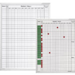 magnetoplan aanwezigheidsplanbord, (B)450 x (H)600 mm