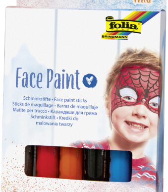 Gekleurde make-upstiften voor gezichtsschildering, wild