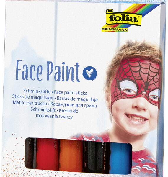 Gekleurde make-upstiften voor gezichtsschildering, wild