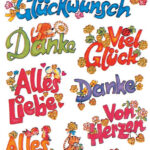 Sticker Decoratie 'Felicitaties'