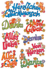 Sticker Decoratie 'Felicitaties'