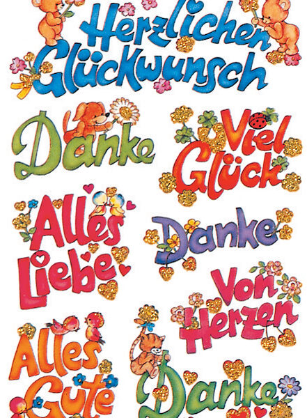 Sticker Decoratie 'Felicitaties'