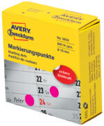 AVERY markeringspunten, rond 10 mm, magenta, op rol, permanent