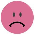 AVERY markeringspunten, Gezicht negatief, rond 19 mm, rood, permanent