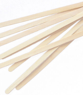 Houten roerstaafjes, lengte: 140 mm