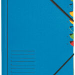 LEITZ sorteermap, DIN A4, karton, 7 vakken, blauw