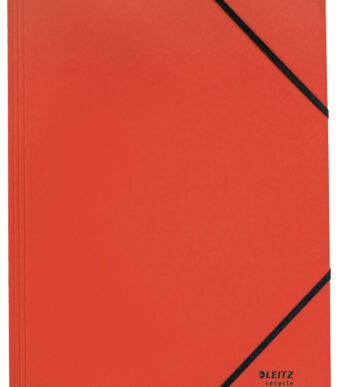 LEITZ hoekspanmap Recycle, DIN A4, karton 430 g/m2, rood