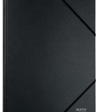 LEITZ Elastomap / hoekspanmap Recycle, DIN A4, karton 430 g/m2, zwart