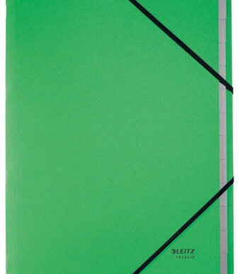 LEITZ sorteermap Recycle, DIN A4, karton, 12 vakken, groen